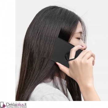 Švelnaus silikono dėklas su žiedu - juodas (telefonui Xiaomi Redmi 10C) Švelnaus silikono dėklas su žiedu - juodas (telefonui Xiaomi Redmi 10C)